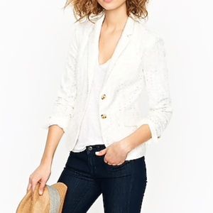 [J. Crew] | Schoolboy Blazer / Jacket in Eyelet